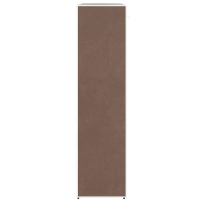 Stoffschrank mit Fächern und Stangen 45×150×176 cm Braun