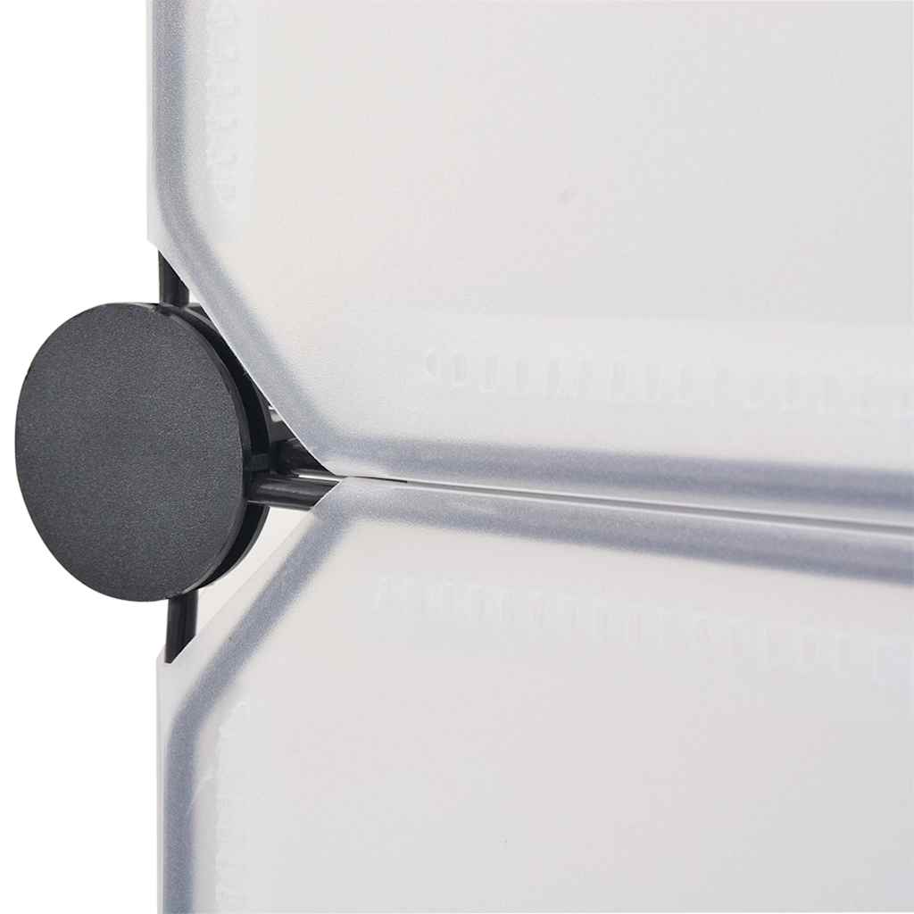 Modularer Schrank mit 18 Fächern Weiß 37x146x180,5 cm