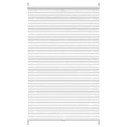 Verdunklungsplissee 70×125 cm Weiß