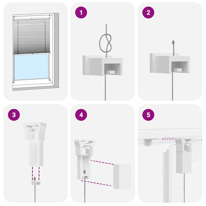 Plissee Faltrollo Rollo Plisseerollo 110x100cm Weiß
