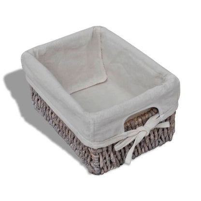 Korbregal Holz mit 4 Körben Braun