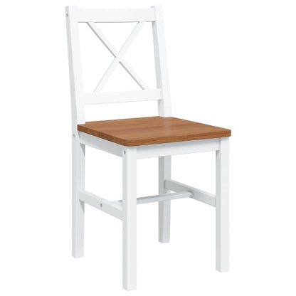 5-tlg. Essgruppe Braun und Weiß