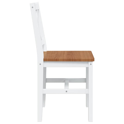 5-tlg. Essgruppe Braun und Weiß