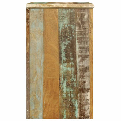 Beistelltisch mit 1 Schublade & 1 Tür Altholz