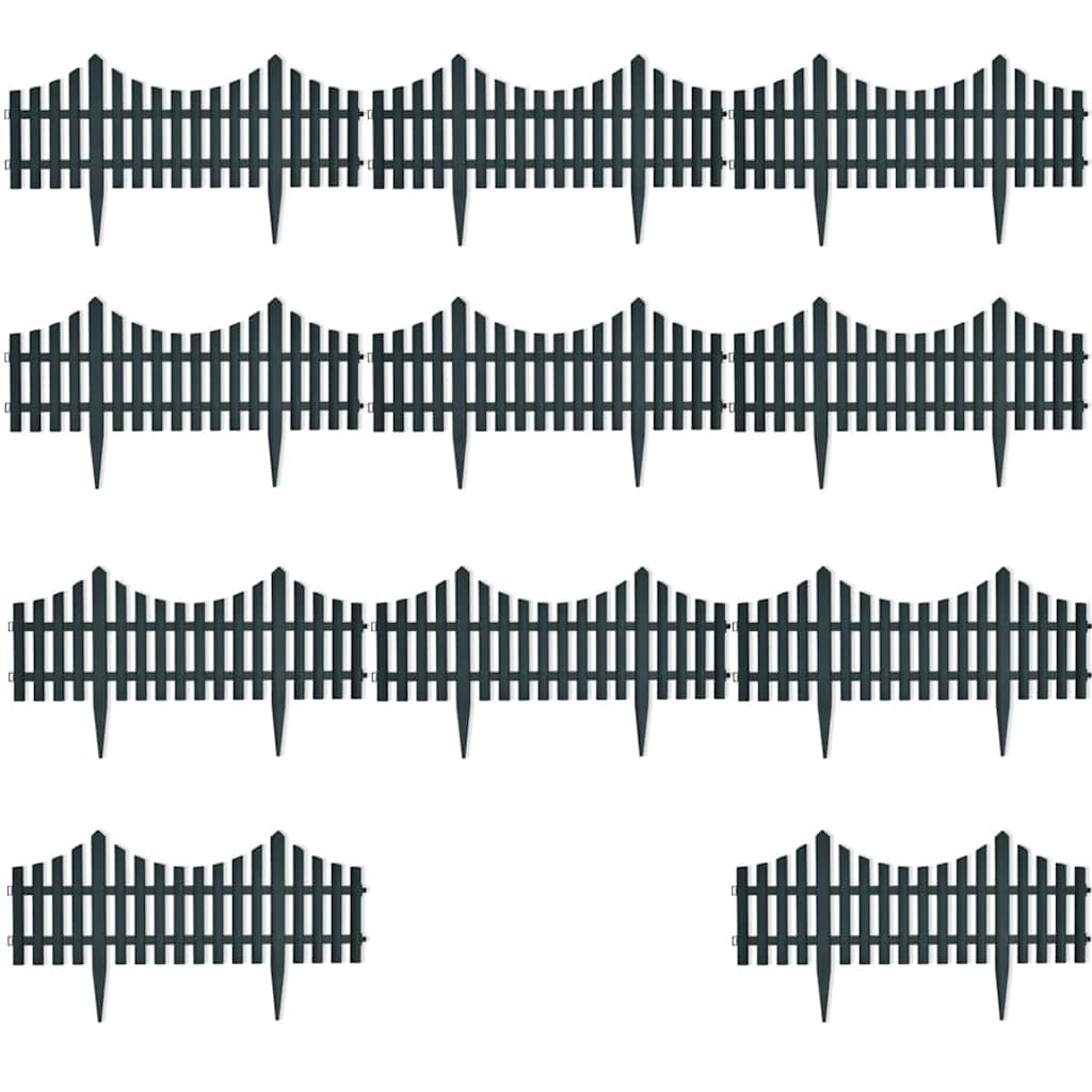 Rasenkanten 17 Stk. Grün 10 m PP
