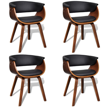 Esszimmerstühle 4 Stk. Bugholz und Kunstleder