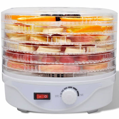 Dörrgerät mit 6 stapelbaren Ablagen (Rund)