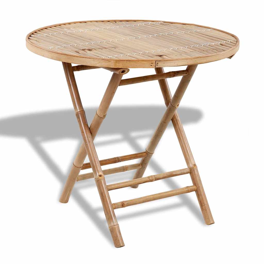 5-tlg. Garten-Essgruppe Klappbar Bambus