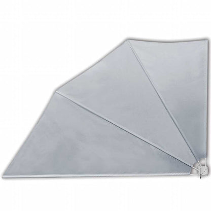 Faltbarer Balkonfächer Grau 160×240 cm