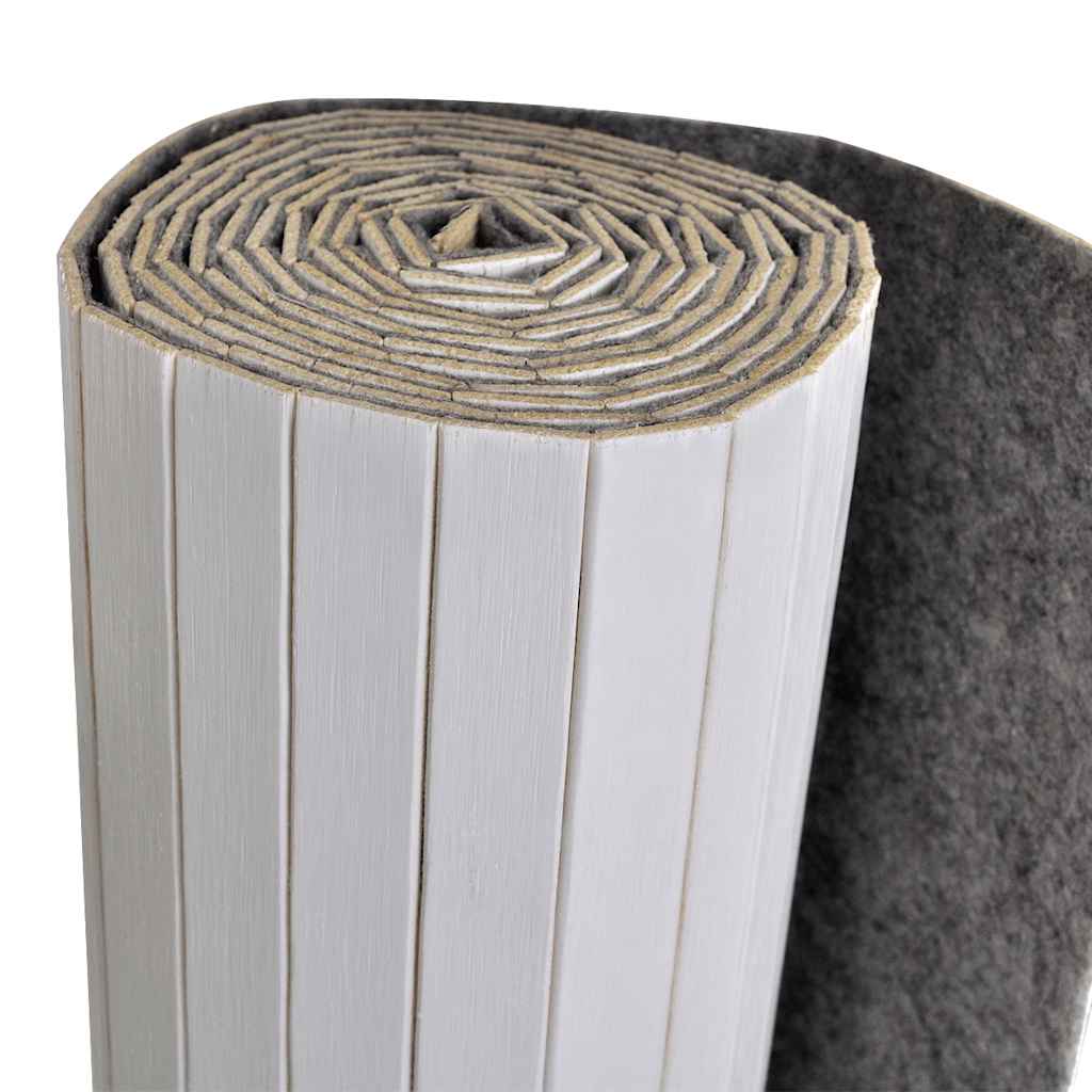 Raumteiler Bambus Weiß Breite 250 cm Höhe 165 cm