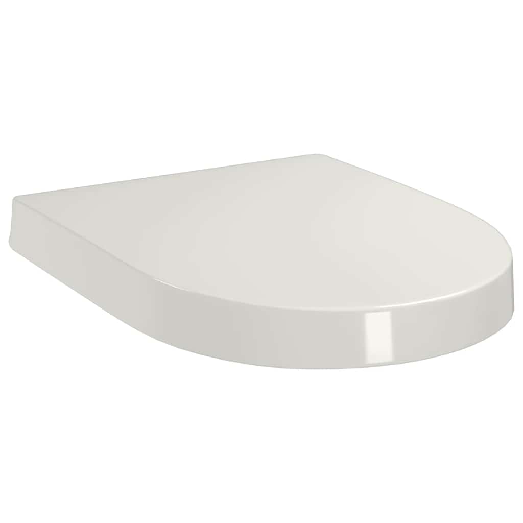 Toilettensitz mit Absenkautomatik und Quick-Release Weiß Eckig