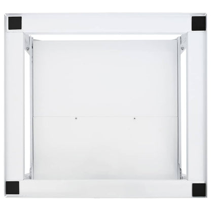 Waschmaschinen-Untergestell mit Ausziehbarer Ablage Weiß