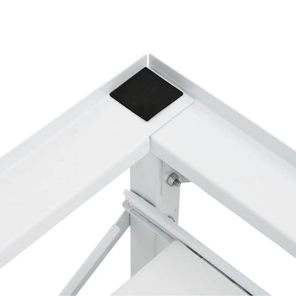 Waschmaschinen-Untergestell mit Ausziehbarer Ablage Weiß