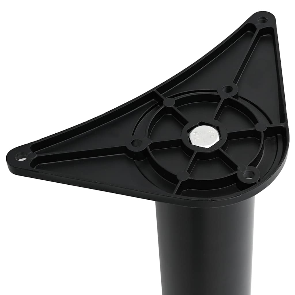 4x höhenverstellbares Tischbein Schwarz 710 mm
