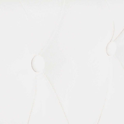 Chesterfield-Sofas 2-Sitzer und 3-Sitzer Kunstleder Weiß