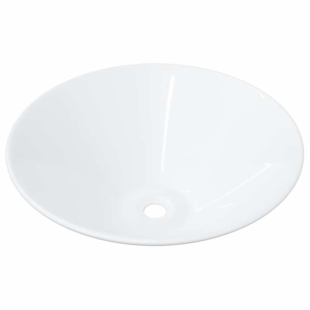 Waschbecken 2 Stk. Weiß 42x42x14 cm Keramik