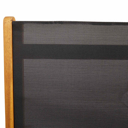 Gartenstühle 2 Stk. Klappbar Massivholz Akazie und Textilene