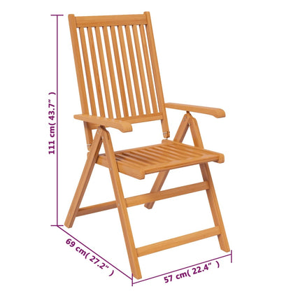 7-tlg. Garten-Essgruppe Massivholz Akazie 150-200 cm