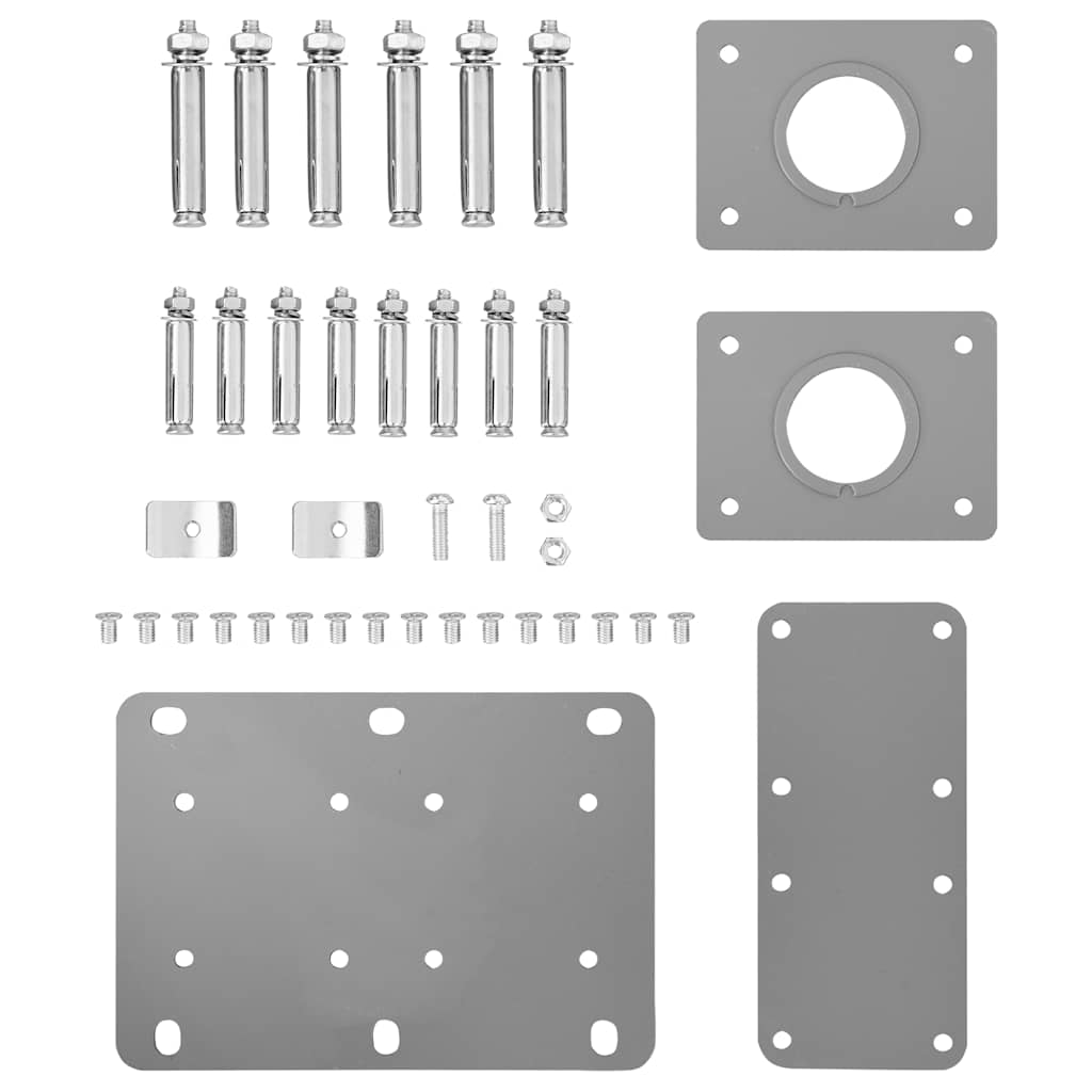 Ausziehbare Seitenmarkise 160x600 cm Grau