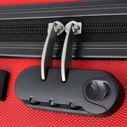 3-tlg. Hartschalenkoffer-Set Rot 45,5/55/66 cm