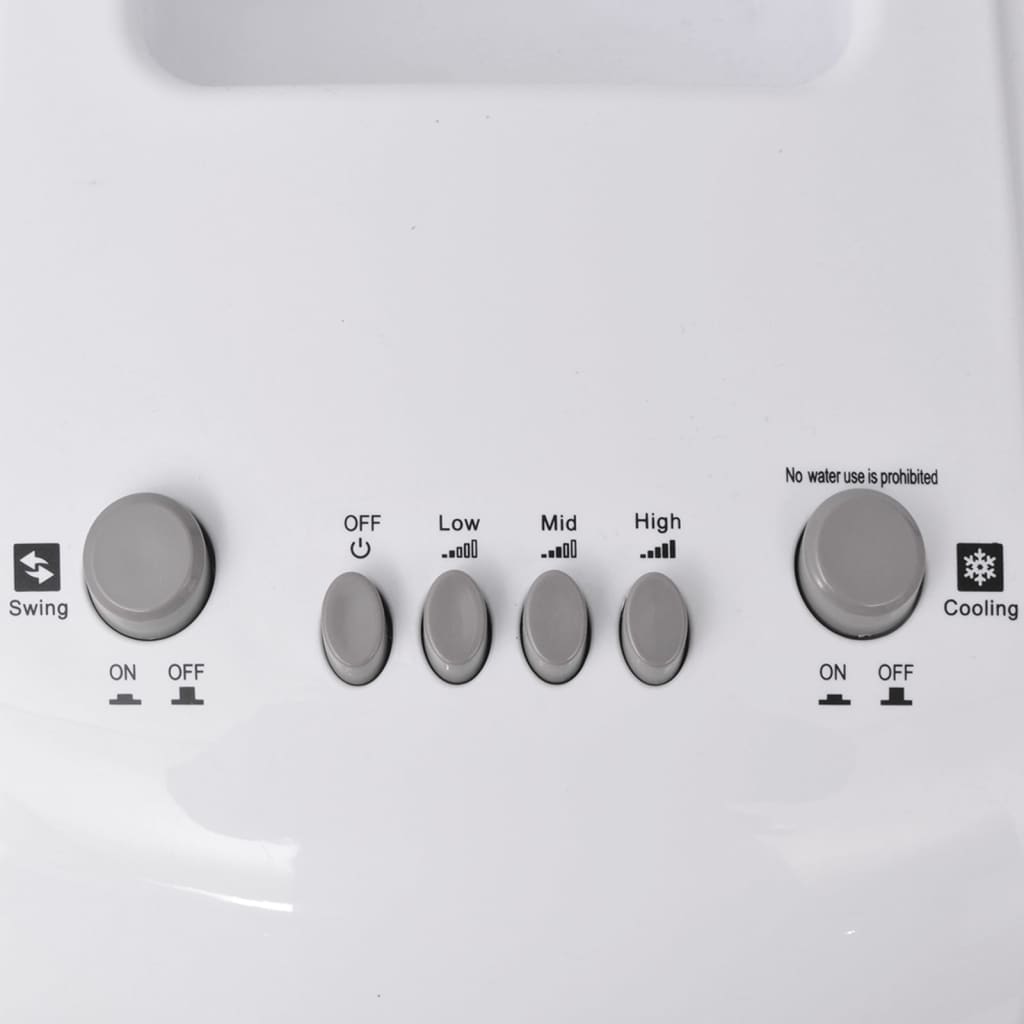 Tragbarer Luftkühler 80 W 4 L 25x26x56 cm