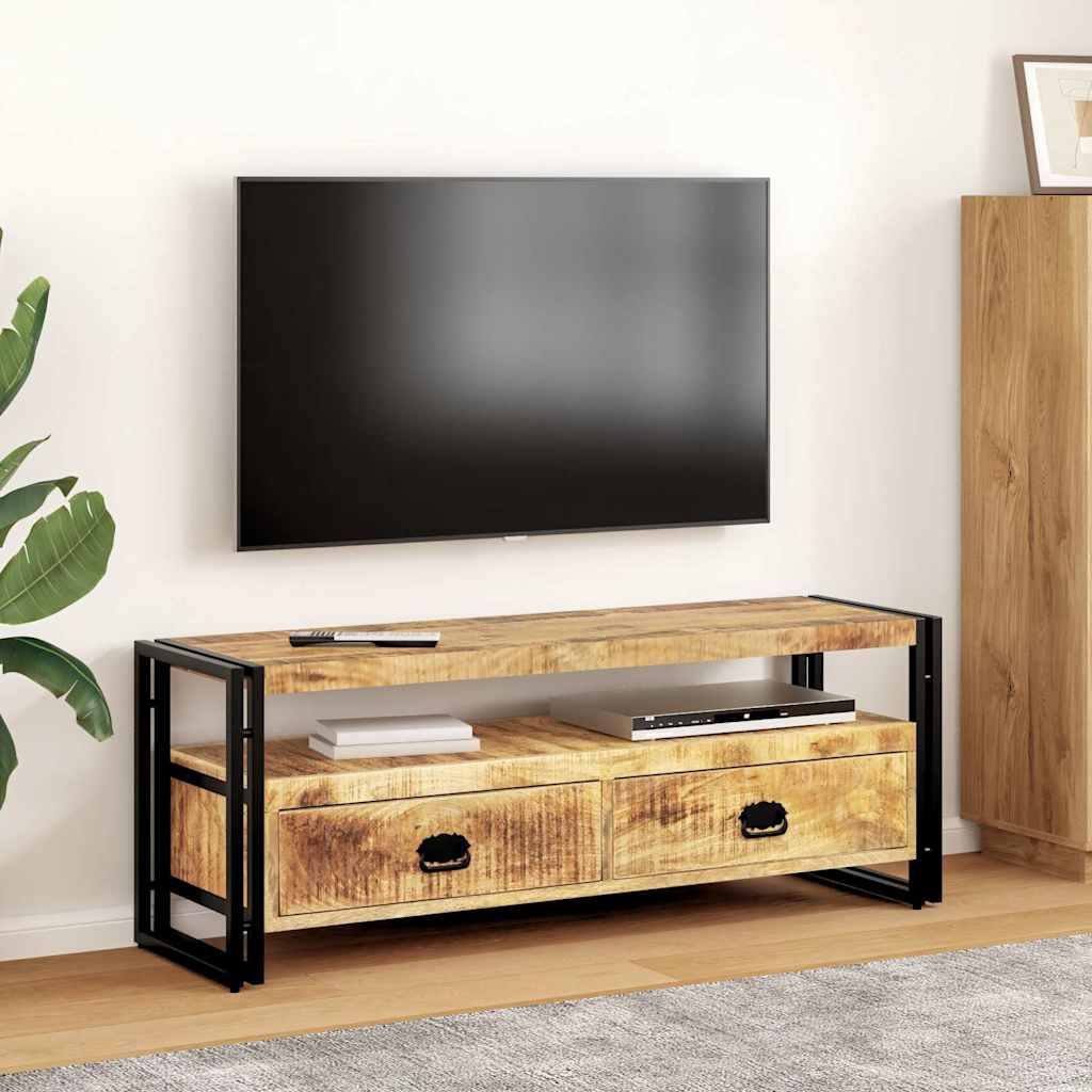 TV-Schrank 120x35x45 cm Massivholz Mango