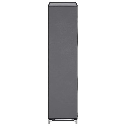 Schuhschrank mit Abdeckung Grau 58 x 28 x 106 cm Stoff