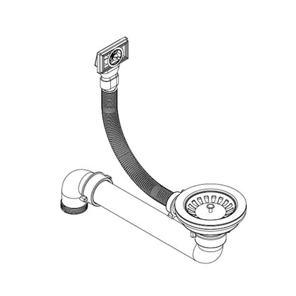 Granitspüle Einzelbecken Rund Weiß