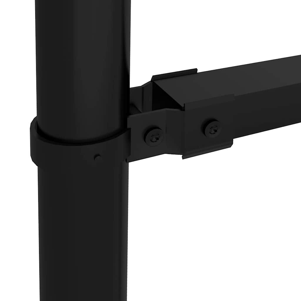 Gartenzaun Woerden mit Speerspitze Stahl 170 x 150 cm Schwarz