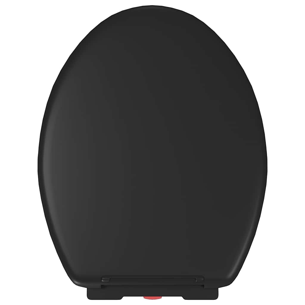 Toilettensitz mit Absenkautomatik und Quick-Release Schwarz