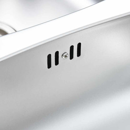 Küchenspüle Doppelbecken mit Sieb & Siphon Edelstahl