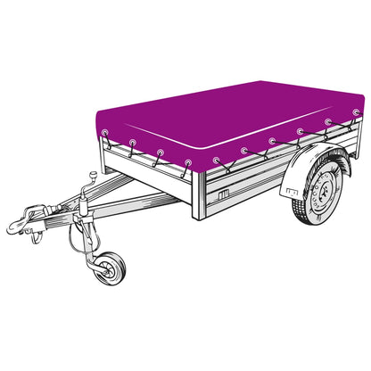 Anhängernetz HDPE 1,5x2,2 m Schwarz