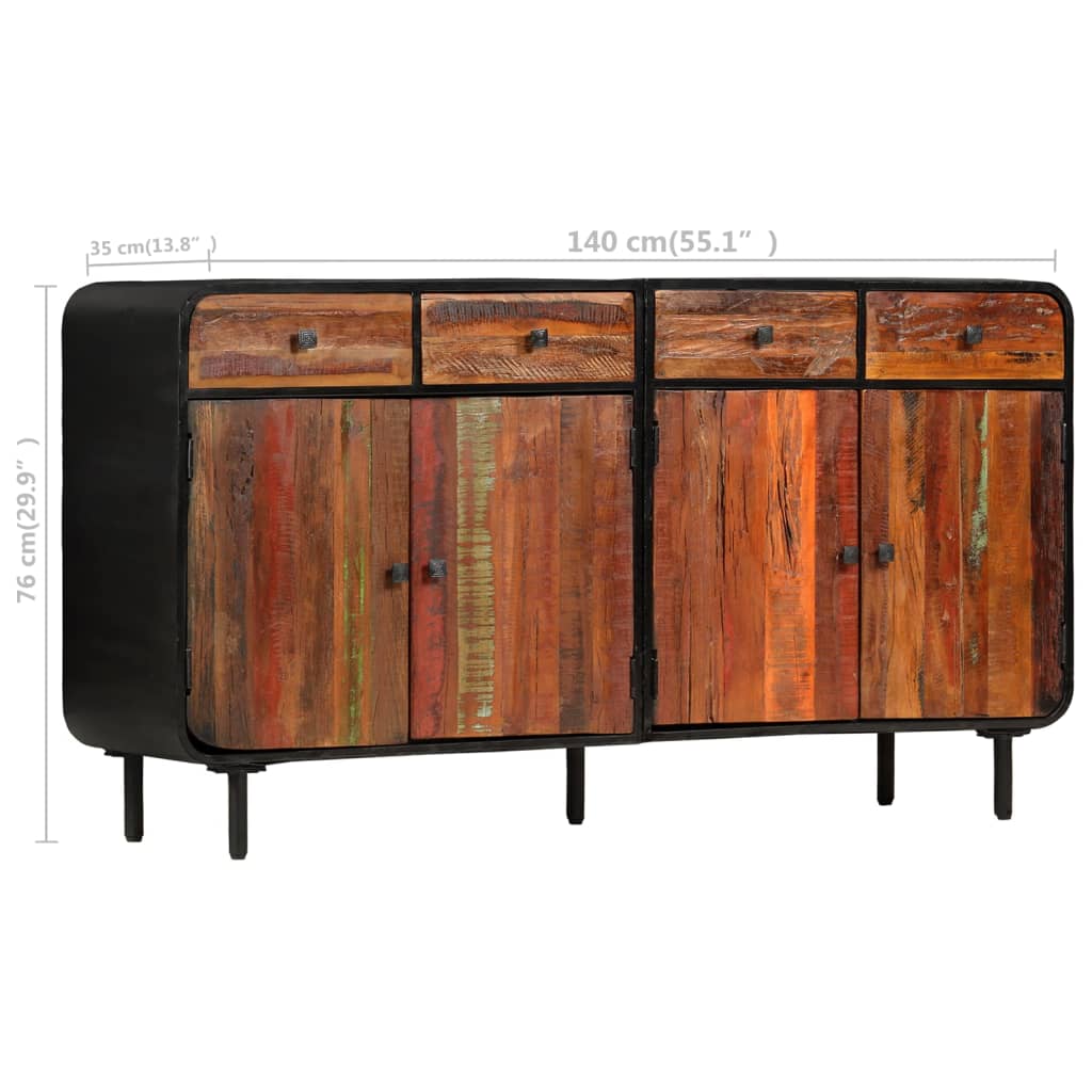 Sideboard Massives Altholz 140×35×76 cm