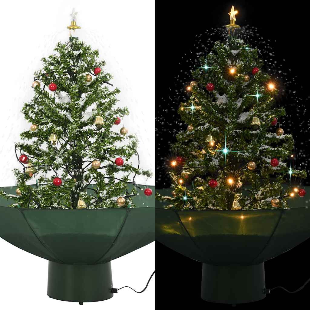 Schneiender Weihnachtsbaum mit Schirmfuß Grün 75 cm