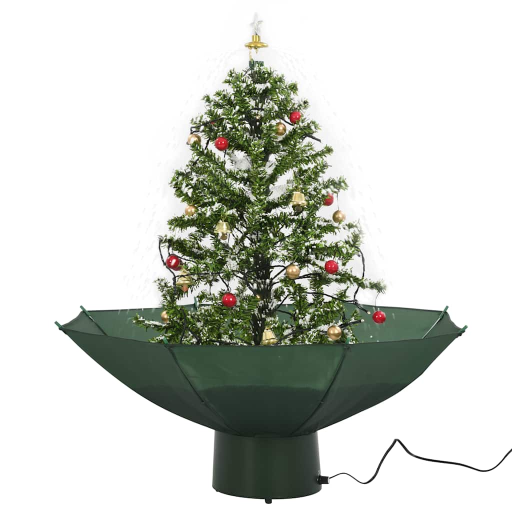 Schneiender Weihnachtsbaum mit Schirmfuß Grün 75 cm