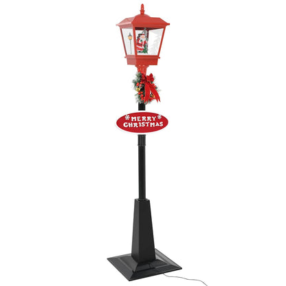 Weihnachts-Straßenlampe mit Weihnachtsmann 180 cm LED