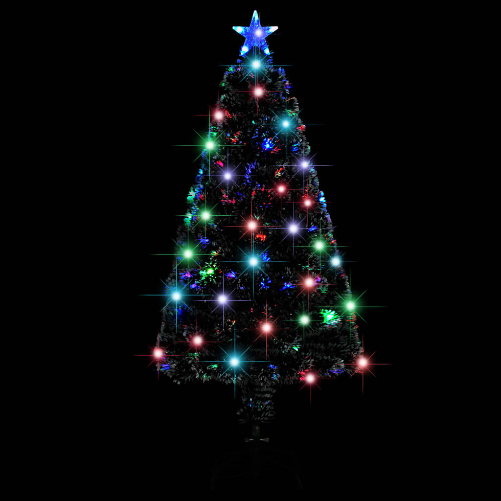 Vorbeleuchteter Weihnachtsbaum mit Ständer und LED 120 cm Glasfaser