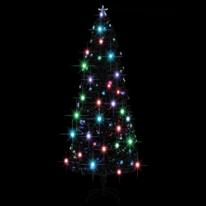 Vorbeleuchteter Weihnachtsbaum mit Ständer und LED 240 cm Glasfaser