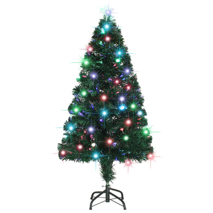 Vorbeleuchteter Weihnachtsbaum mit Ständer und LED 120 cm Glasfaser