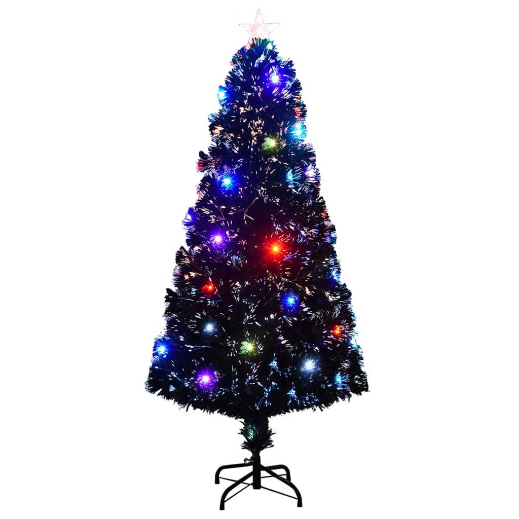 Vorbeleuchteter Weihnachtsbaum mit Ständer und LED 150 cm Glasfaser