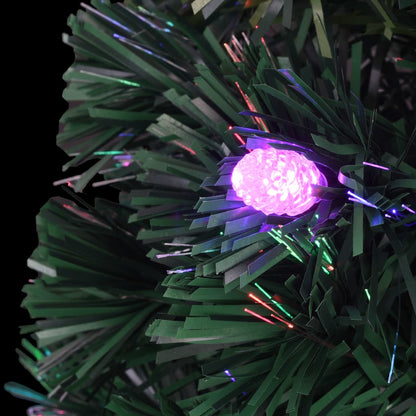 Vorbeleuchteter Weihnachtsbaum mit Ständer und LED 150 cm Glasfaser