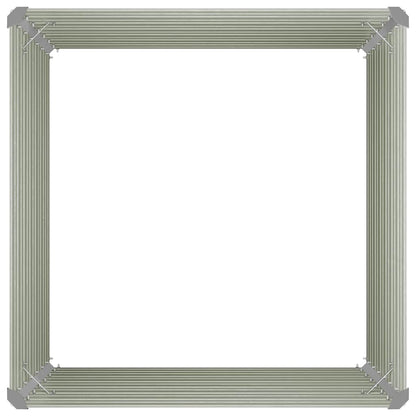 Hochbeet Braun 100 x 100 x 77 cm Verzinkter Stahl