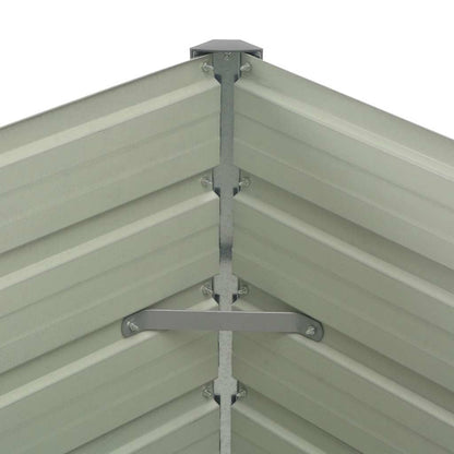 Hochbeet Braun 100 x 100 x 77 cm Verzinkter Stahl