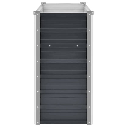 Garten-Hochbeet Anthrazit 160 x 40 x 77 cm Verzinkter Stahl