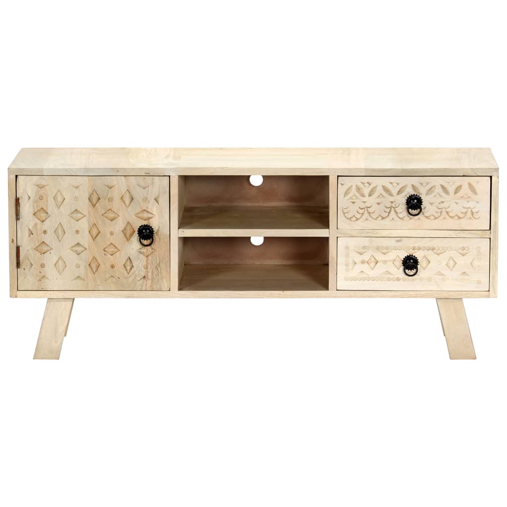 TV-Schrank 110 x 30 x 44 cm Massivholz Mango