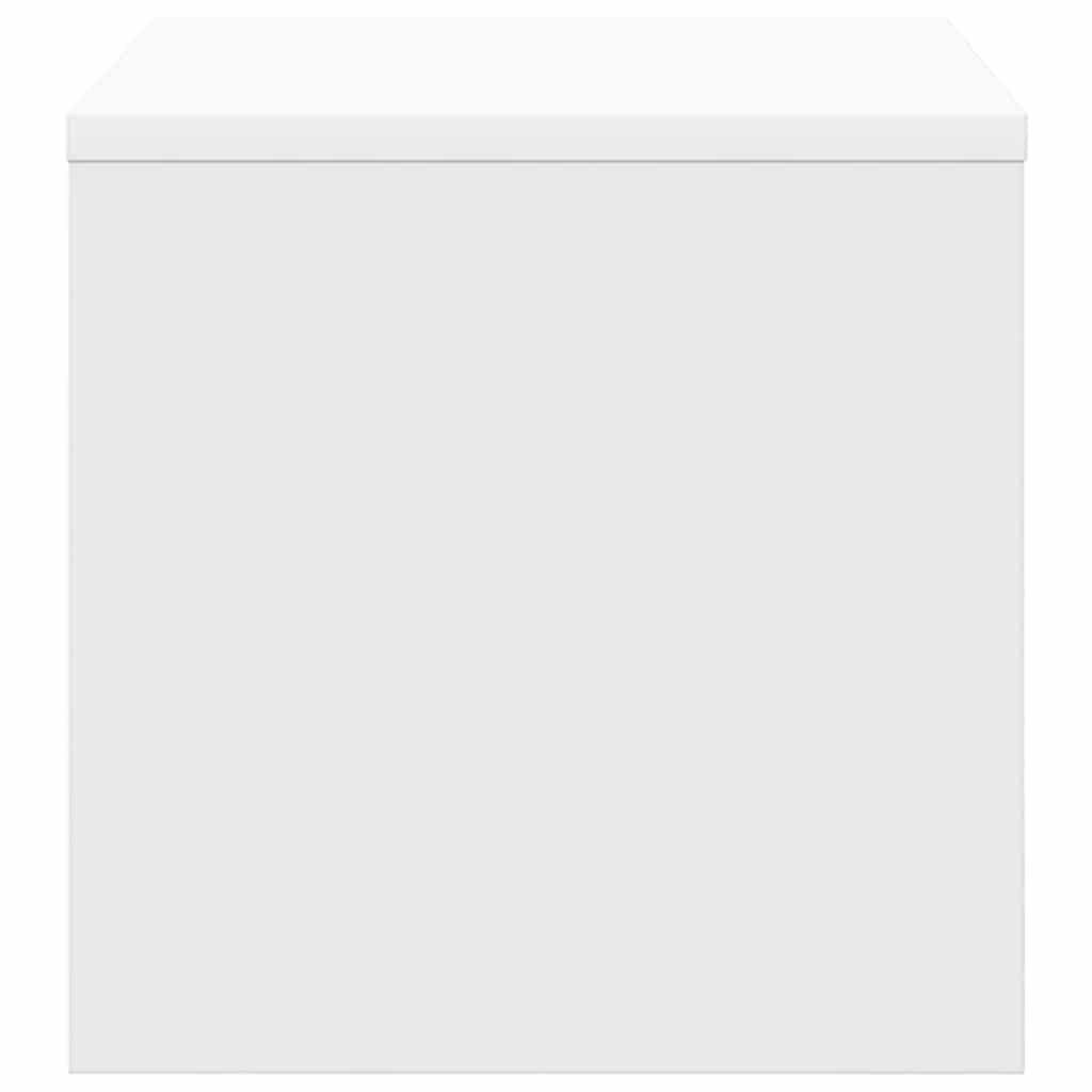 Nachttische 2 Stk. Weiß 40x30x30 cm Holzwerkstoff