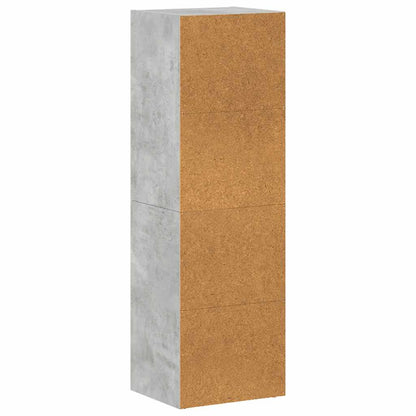 Bücherregal/TV-Schrank Betongrau 36x30x114 cm Holzwerkstoff