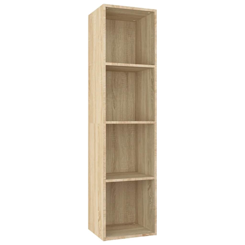Bücherregal/TV-Schrank Sonoma-Eiche 36x30x143 cm Holzwerkstoff