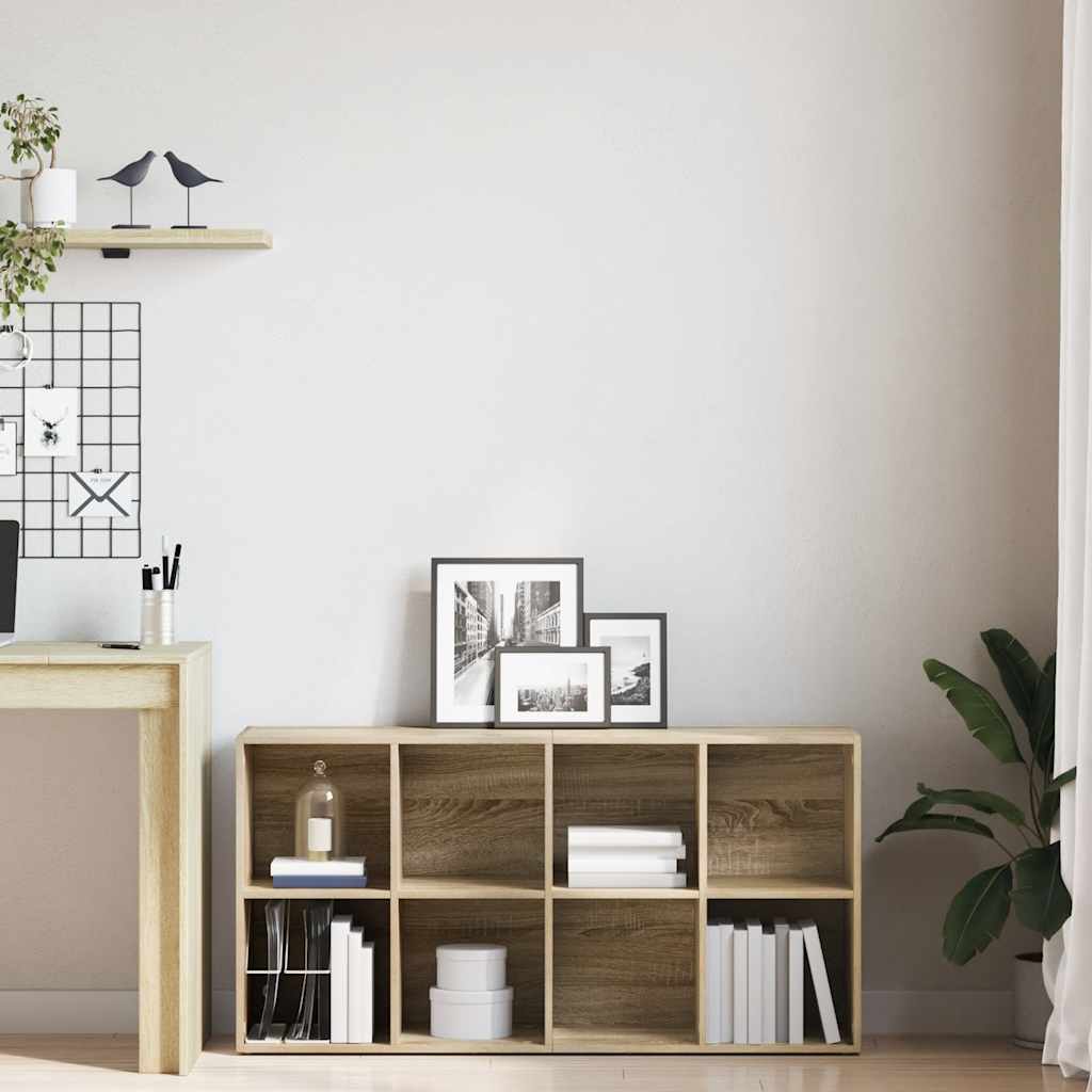 Bücherregal/Sideboard Sonoma-Eiche 66×30×130 cm Holzwerkstoff
