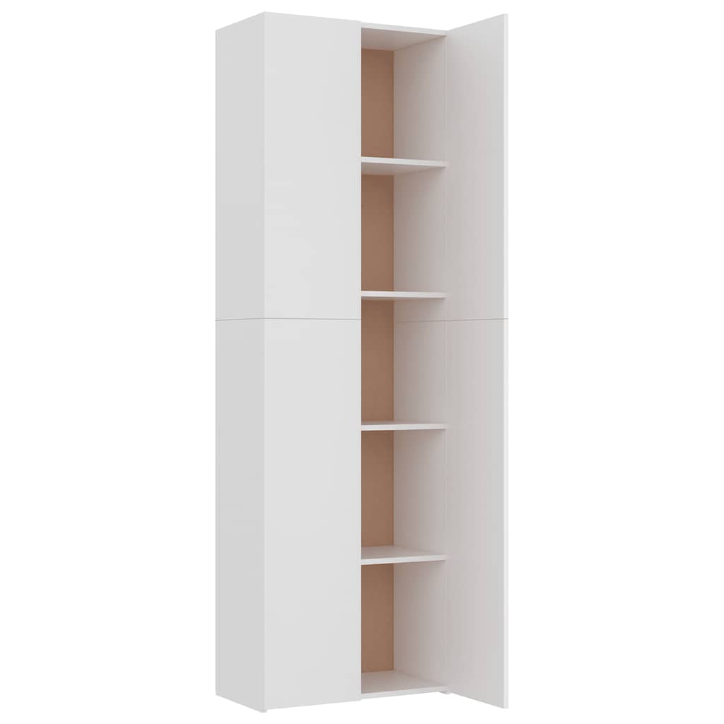 TV-Schrank Weiß 60x32x190 cm Holzwerkstoff